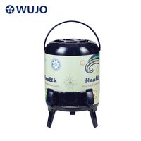 Venta caliente de Wujo Preservación de calor de acero inoxidable Termos 10L Café Milk Tea Barrel para hotel