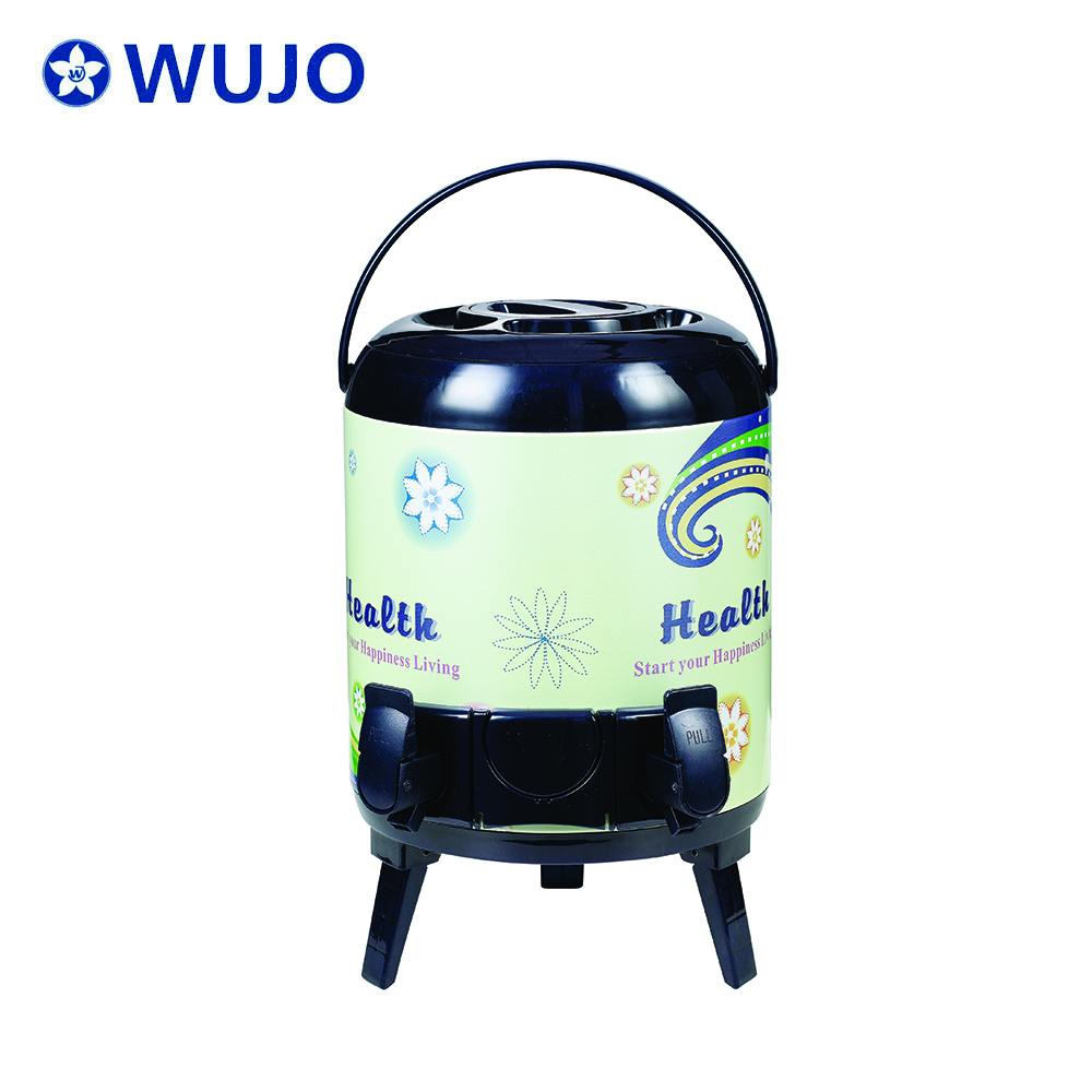 Venta caliente de Wujo Preservación de calor de acero inoxidable Termos 10L Café Milk Tea Barrel para hotel