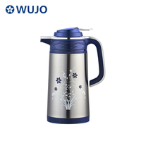 Pote de café de acero inoxidable de alta calidad de WUJO con recarga de vidrio