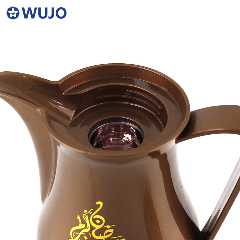 Recambio de vidrio personalizado plástico de agua caliente té aislado termo árabe árabe vacío cafetera cafetera