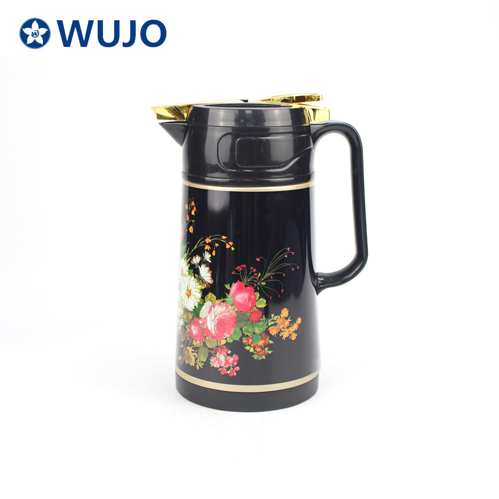 Pote de café con aislamiento de acero inoxidable con aislamiento de vidrio de Wujo